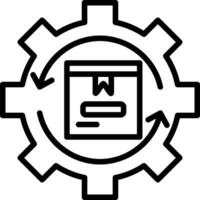 Supply Chain Complexity Vector Icon Design