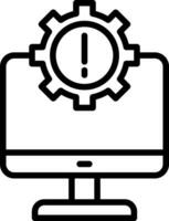 IT System Failures Vector Icon Design