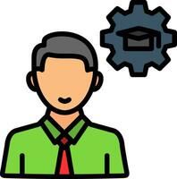 Knowledge Management Vector Icon Design