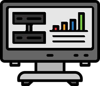 datos impulsado perspectivas vector icono diseño