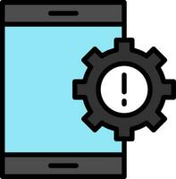 Mobile App Vulnerabilities Vector Icon Design
