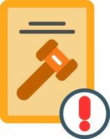 Litigation Risks Vector Icon Design