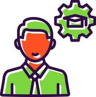 Knowledge Management Vector Icon Design