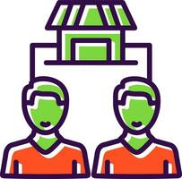Market Segmentation Vector Icon Design