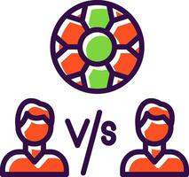 Player Versus Player Vector Icon Design