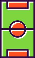 Football Pitch Vector Icon Design