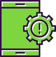 Mobile App Vulnerabilities Vector Icon Design