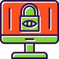 Internet Privacy Concerns Vector Icon Design
