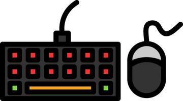 Keyboard And Mouse Vector Icon Design