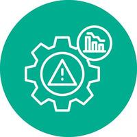 Risk Mitigation Vector Icon Design