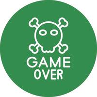 Game Over Vector Icon Design