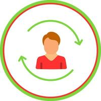 Customer Churn Vector Icon Design
