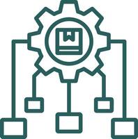 Supply Chain Management Vector Icon Design