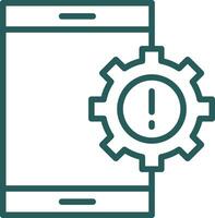Mobile App Vulnerabilities Vector Icon Design