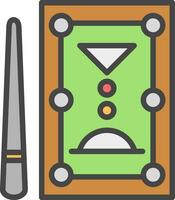 Pool Table Vector Icon Design