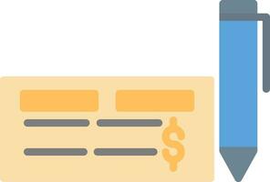 Cheque Vector Icon Design