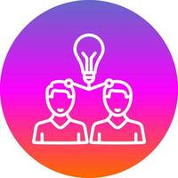 Knowledge Sharing Vector Icon Design