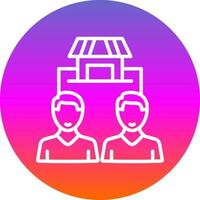 Market Segmentation Vector Icon Design