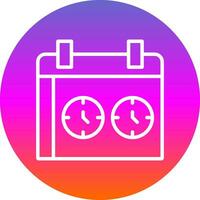 diseño de icono de vector de tiempo