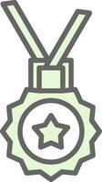 diseño de icono de vector de medalla