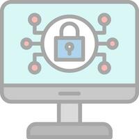 Online Security Risks Vector Icon Design