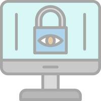 Internet Privacy Concerns Vector Icon Design