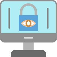 Internet intimidad preocupaciones vector icono diseño