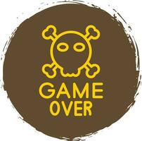 Game Over Vector Icon Design