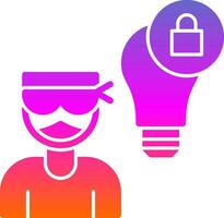 Intellectual Property Theft Vector Icon Design