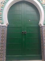 Explore the old door in the city of Tetouan photo