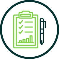 Performance Evaluation Vector Icon Design