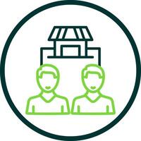 Market Segmentation Vector Icon Design