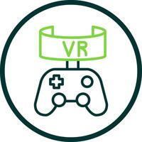 Vr Game Vector Icon Design