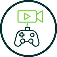 Live Stream Vector Icon Design