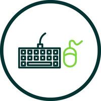 Keyboard And Mouse Vector Icon Design