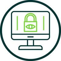 Internet Privacy Concerns Vector Icon Design