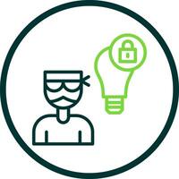 Intellectual Property Theft Vector Icon Design