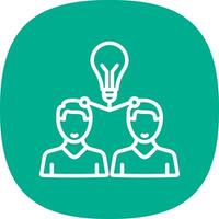 Knowledge Sharing Vector Icon Design