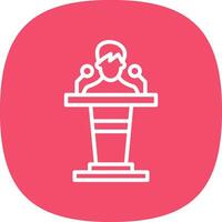 Podium Vector Icon Design