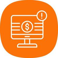 Online Payment Risks Vector Icon Design