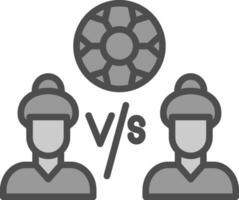 Player Versus Player Vector Icon Design