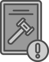 Litigation Risks Vector Icon Design