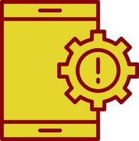 Mobile App Vulnerabilities Vector Icon Design
