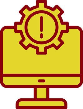 IT System Failures Vector Icon Design
