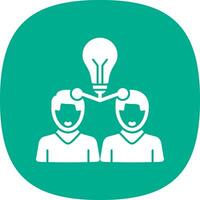 Knowledge Sharing Vector Icon Design
