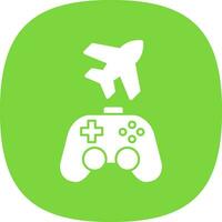Game plane Vector Icon Design