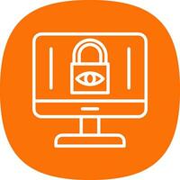 Internet Privacy Concerns Vector Icon Design