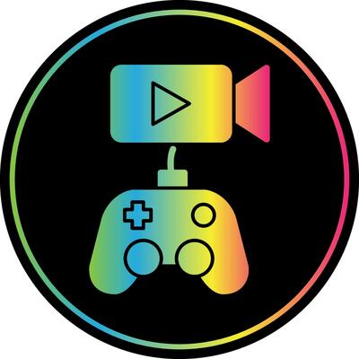 Live Stream Vector Icon Design