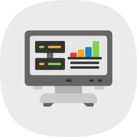 Data Driven Insights Vector Icon Design