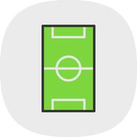 Football Pitch Vector Icon Design